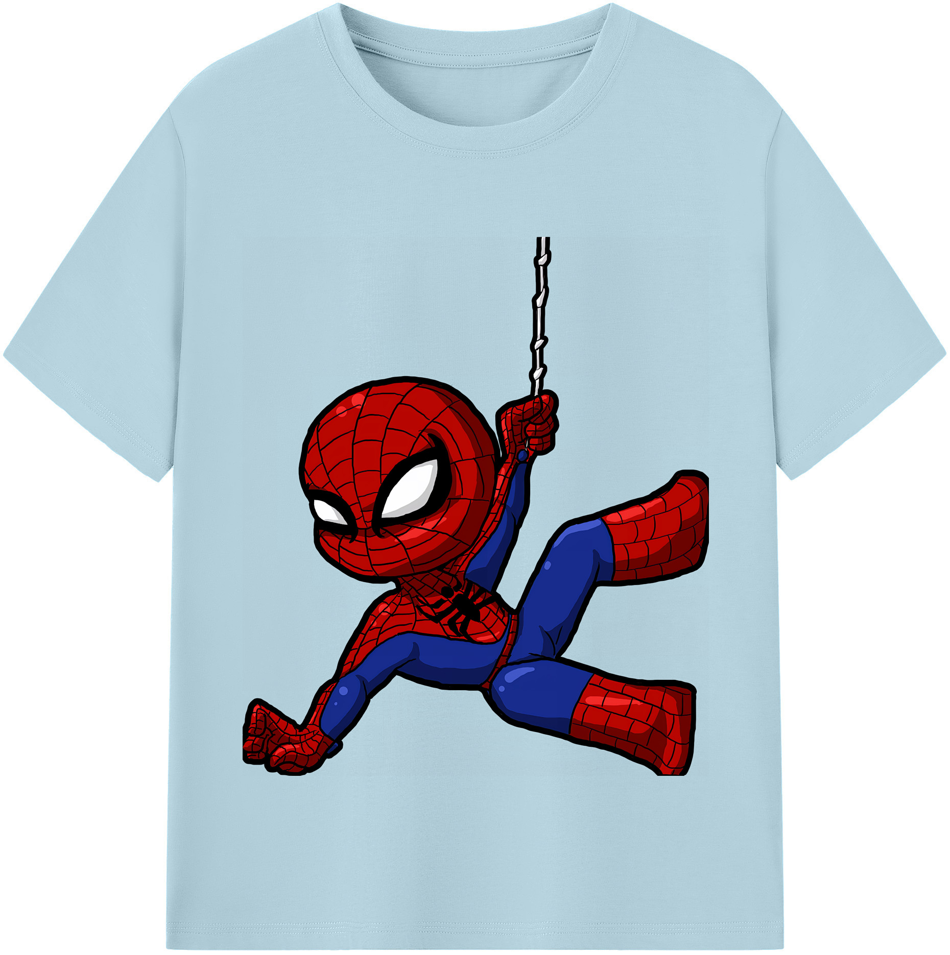 （画像用） Spider Man スパイダーマン 綿100％半袖Tシャツ（フロントプリント）
